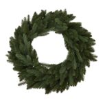 Pine Wreath – 60 cm, featuring lifelike green pine branches, perfect for holiday decor or year-round use.