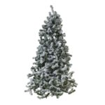 Extra large snow-dusted spruce tree with realistic branches for a holiday display.