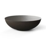 LEO Large Graphite Coffee Table with a semi-sphere design and modern graphite finish for stylish living spaces.