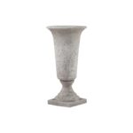 Stone Effect Urn Planter – Sculptural Planter with Stone Finish for Entryway or Garden, Ideal for Faux Florals.