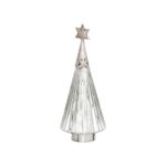 Medium Handmade Christmas Tree Decoration Celebrate the festive season with the Medium Handmade Christmas Tree Decoration. This exquisite piece features a beautifully crafted glass design in the shape of a Christmas tree, topped with a shimmering silver star. The intricate details and handcrafted quality make it a standout ornament that will add a touch of elegance to your holiday decor. Perfect for hanging on your tree or displaying on a shelf, this decoration effortlessly combines traditional charm with modern aesthetics. Make your Christmas celebrations memorable with this unique and eye-catching piece. Key Features: Handcrafted glass design for a unique touch Elegant tree shape adorned with a sparkling silver star Perfect for both tree hanging and tabletop display A wonderful addition to your holiday decor collection Ideal gift for loved ones or a special treat for yourself Specifications: Dimensions: 13L x 13W x 39H cm Weight: 1.00 kg Material: Glass Product Code: HI111142 M