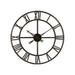 Antique Brass Skeleton Clock featuring a vintage brass finish and skeleton design. Shop now at www.louisandhenry.co.uk.