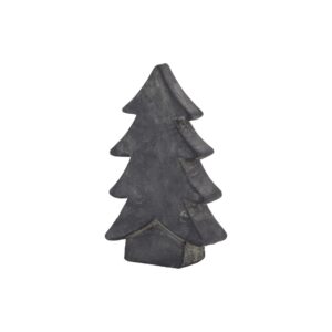 Black ceramic Christmas tree with a matte finish for holiday or everyday styling.