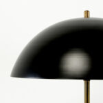 LUMIÈRE Table Lamp with a black metal dome shade – modern and minimalist lighting for desks, side tables, or nightstands.