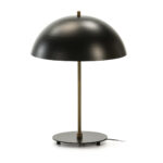 LUMIÈRE Table Lamp with a black metal dome shade – modern and minimalist lighting for desks, side tables, or nightstands.