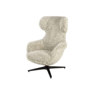 HOPPER Doodle Swivel Chair upholstered in Versmissen fabric with a modern swivel base and plush ergonomic design.