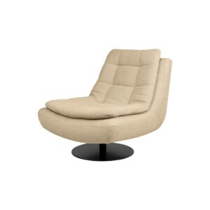 TRONDHEIM Swivel Chair upholstered in Trondheim 907 fabric with an ergonomic design and sleek black swivel base for contemporary interiors.