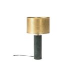 VENETO Green Marble Lamp with Metal Shade