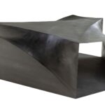 Elysium Gun Metal Coffee Table – Modern Sculptural Steel Design