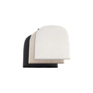 Set of three SOTHO Cushion seat pads in Off-White, Off-Black, and Sesame, crafted to complement the SOTHO Modern Dining Chair.