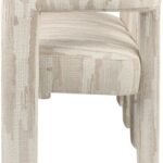 Madison Scape Sand Bench with bold birch frame and textured upholstery.