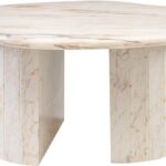 Atol Coffee Table – Golden Calcutta Marble with Satin Polish Finish