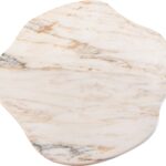 Atol Coffee Table – Golden Calcutta Marble with Satin Polish Finish