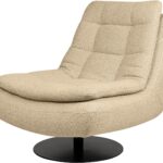 TRONDHEIM Swivel Chair upholstered in Trondheim 907 fabric with an ergonomic design and sleek black swivel base for contemporary interiors.