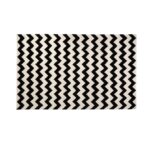 CAIN Rug with bold black and white chevron pattern, perfect for living rooms or hallways.