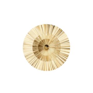 LAFAYETTE Wall Light with a brushed brass sunburst design, adding elegance and sophistication to any interior.