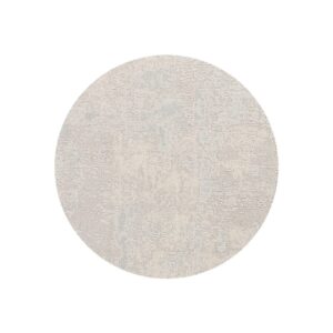 FLUX Rug, round wool blend rug with polyester, featuring subtle textured patterns in neutral tones, 280 cm diameter, perfect for modern interiors.