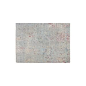 Handwoven Bamboo Silk Rug, 176x245 cm, featuring a luxurious sheen, soft texture, and abstract design in subtle, modern hues. Crafted in Turkey.