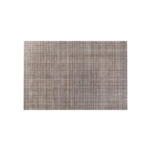 Beige Wool Rug, 200x300 cm, hand-tufted with a modern plaid pattern in muted beige, taupe, and light brown tones, ideal for contemporary interiors.