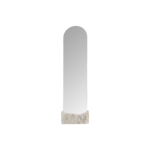 ROMAN Mirror featuring a Toronto Marble base with a satin-polished finish and sleek glass design, standing 165 cm tall for sophisticated interiors.