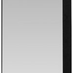 BELLA Mirror with a sleek black powder-coated steel frame, 220 cm tall and 80 cm wide, perfect for modern and minimalist interiors.