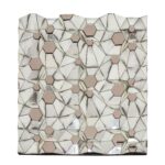 ETNA Mirror showcasing a geometric antique mirror mosaic pattern, perfect for adding elegance and depth to modern interiors.