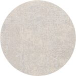 FLUX Rug, round wool blend rug with polyester, featuring subtle textured patterns in neutral tones, 280 cm diameter, perfect for modern interiors.