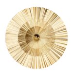 LAFAYETTE Wall Light with a brushed brass sunburst design, adding elegance and sophistication to any interior.