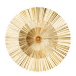 LAFAYETTE Wall Light with a brushed brass sunburst design, adding elegance and sophistication to any interior.