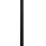 ORBIT Floor Lamp with a smoked glass shade, black powder-coated frame, marble base, adjustable arm, and integrated dimmer for modern and versatile lighting.