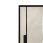 LOGAN Wall Painting with two-tonal black and grey abstract design, textured brushstrokes, and a sleek rectangular frame for modern interiors.