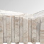 ROMAN Mirror featuring a Toronto Marble base with a satin-polished finish and sleek glass design, standing 165 cm tall for sophisticated interiors.
