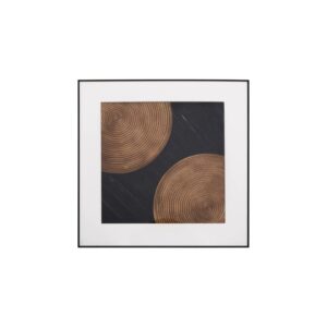 VALOR Wall Art showcasing a circular wood design in brown and black tones, ideal for enhancing a variety of interior decor styles.