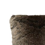 Luxurious faux fur cushion in rich ombre tones with a faux-suede reverse, perfect for cozy and elegant home decor.