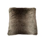 Luxurious faux fur cushion in rich ombre tones with a faux-suede reverse, perfect for cozy and elegant home decor.