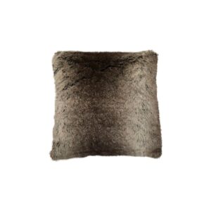 Luxurious faux fur cushion in rich ombre tones with a faux-suede reverse, perfect for cozy and elegant home decor.