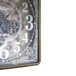 Large round wall clock with a beaded edge, bold white numbers, and black spade hands, perfect for traditional and contemporary interiors.