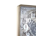 Large round wall clock with a beaded edge, bold white numbers, and black spade hands, perfect for traditional and contemporary interiors.