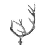 Rustic metal coat stand with a rounded base and an intricate antler-inspired design, perfect for modern and industrial interiors.