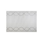 LYNNE Rug – Modern abstract brown circular weave rug with a plush 12mm pile height, crafted from durable polyester.