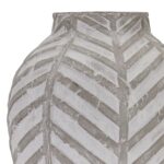 BLOOMVILLE Stone Vase – Ceramic vase with a natural stone finish and geometric design, ideal for modern and rustic interiors.