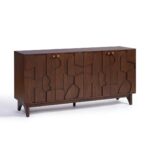 INDOME Brown Wooden Sideboard
