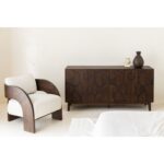 INDOME Brown Wooden Sideboard