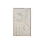 ERIK Woven Palm Wall Art with oak veneer frame and three-dimensional palm texture by Versmissen.