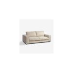 NORMA Stone Beige Two-Seater Sofa featuring minimalist lines and soft upholstery, designed for modern and elegant living rooms. Available in three sizes.