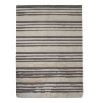 Soft off-white wave-patterned throw with grey accents, ideal for cozy chalet-inspired decor.