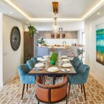 Oak wood dining table with black iron legs – Lhae by Originals Interiors