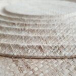 ERIK Woven Palm Wall Art with oak veneer frame and three-dimensional palm texture by Versmissen.
