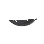 ARNI Black Curved Leaf Dish – Textured Aluminium Decorative Bowl Bring a touch of mid-century modern charm to your home with the ARNI Black Finish Curved Leaf Dish. Expertly crafted from 100% aluminium, this decorative dish features an elegantly curved silhouette and a richly textured surface that mimics natural leaf veining. Finished in matte black, it serves as a striking standalone piece or a stylish catch-all on consoles, coffee tables, or sideboards. The sculptural form and intricate detail make it a perfect accent for interiors that embrace organic shapes and minimalist elegance. Features: Handcrafted curved aluminium leaf design Rich textured veining for added dimension Matte black finish complements modern and rustic décor Versatile as a centrepiece or functional décor item Specifications: Dimensions: H11 × W41 × D15 cm Weight: 0.65 kg Materials: Aluminium 100% Product Code: LS111482 Estimated Delivery: 3 – 10 working days Meta Descrip