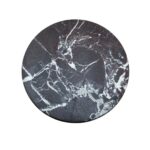 ASTER cake stand in red and white marble with pedestal base – stylish dessert display piece for elegant table settings.